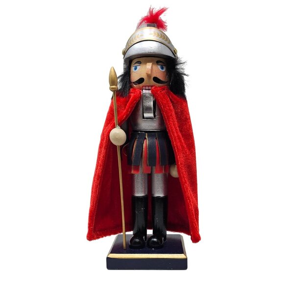 Viking Warrior with Red Cloak 10" Christmas Nutcracker - Picture 1 of 4